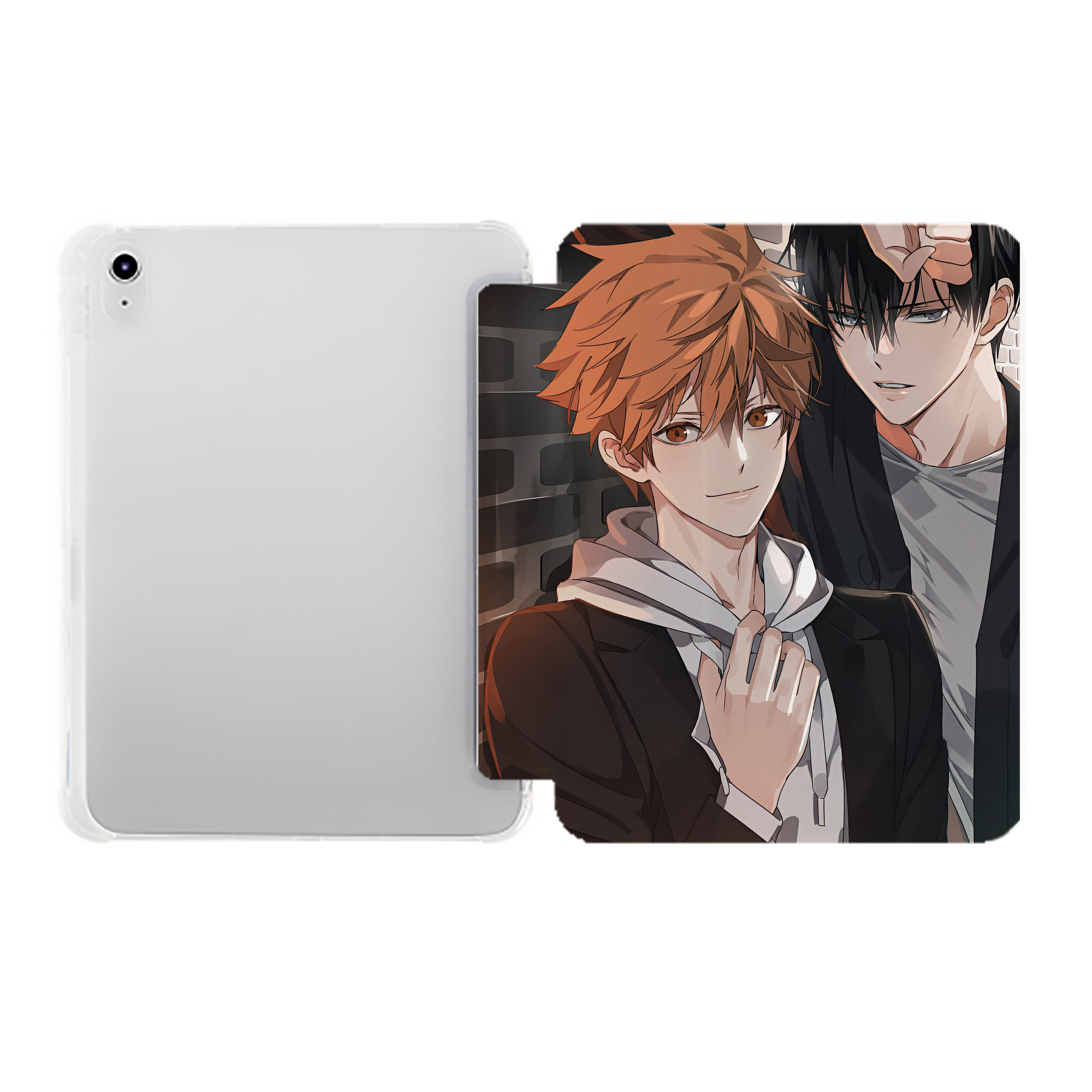 （画像用） ハイキュー!! Haikyu!! IPad ケース ペン収納付き 三つ折りスタンド PUレザー×シリコン 対応機種9.5/10.5/10.9インチ
